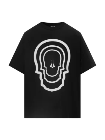 T-Shirt Skull Fantasy White on Black